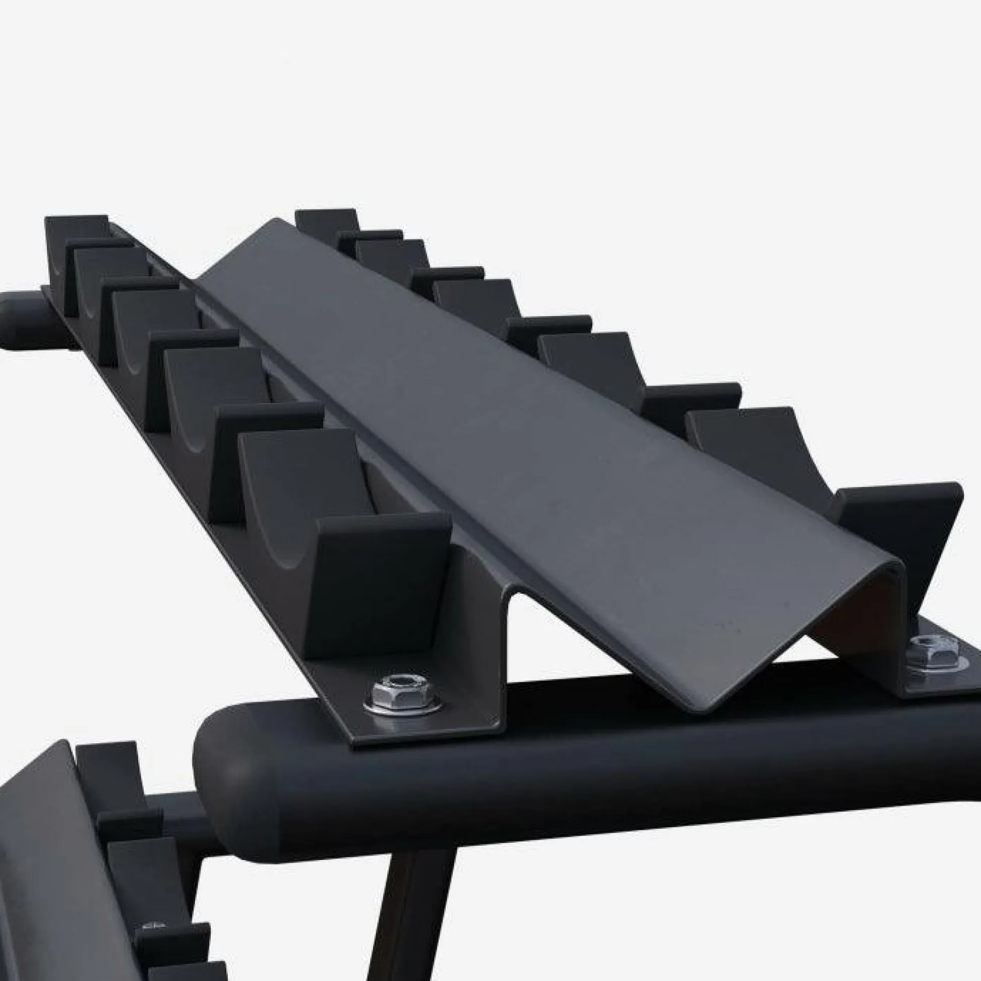 Gorilla Sports Hantelablage mit 2 Ablagen für 5 Kurzhantel Paare Schwarz New