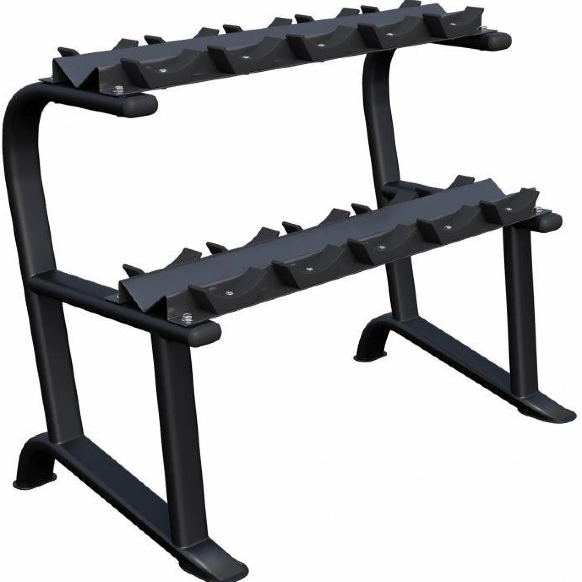 Gorilla Sports Hantelablage mit 2 Ablagen für 5 Kurzhantel Paare Schwarz New