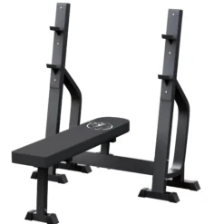 Gorilla Sports Hantelbank mit 2 Ablagen Dunkelgrau Hot