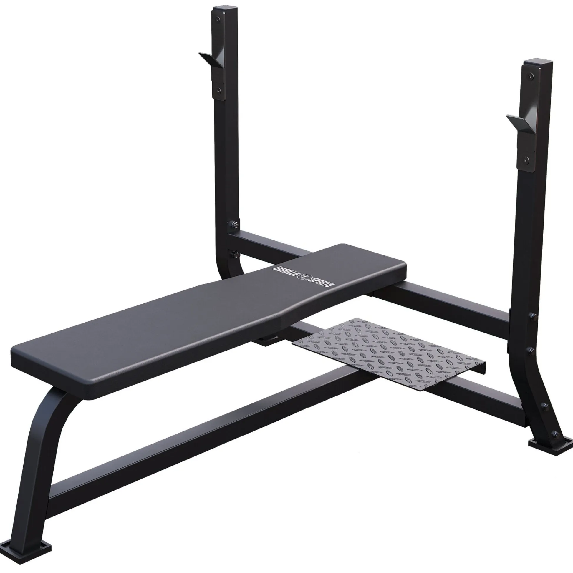 Gorilla Sports Hantelbank mit extra breiter Ablage Schwarz Best