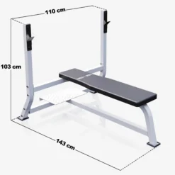 Gorilla Sports Hantelbank mit extra breiter Ablage Schwarz Best