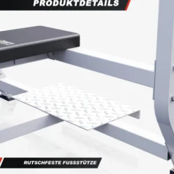 Gorilla Sports Hantelbank mit extra breiter Ablage Weiss Best