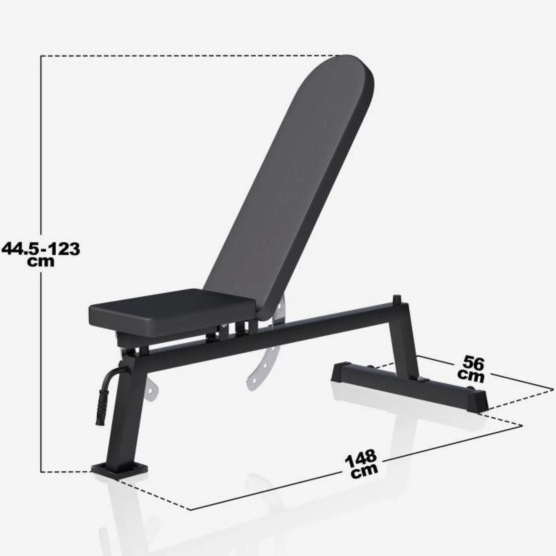 Gorilla Sports Hantelbank verstellbar Schwarz Sale