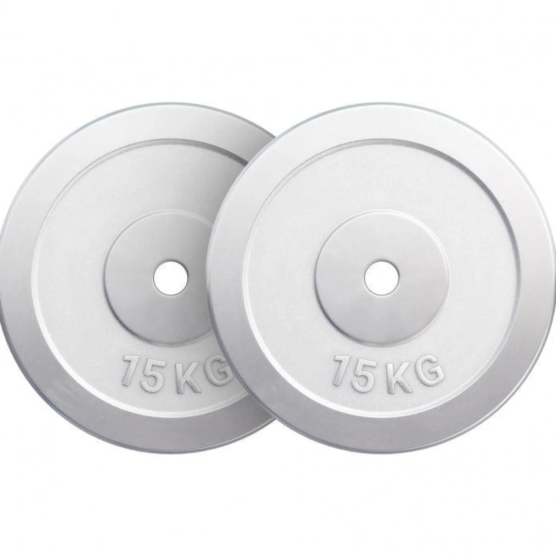 Gorilla Sports Hantelscheibe Chrom 0,5 - 30 kg Silber Clearance