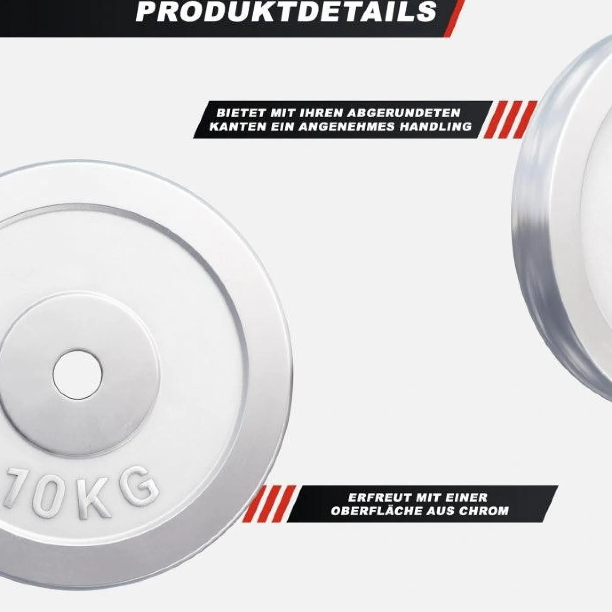 Gorilla Sports Hantelscheibe 0,5 - 30 kg Chrom Online