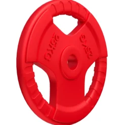 Gorilla Sports Hantelscheibe Gummi Gripper Olympia 1,25 - 25 kg Rot Outlet