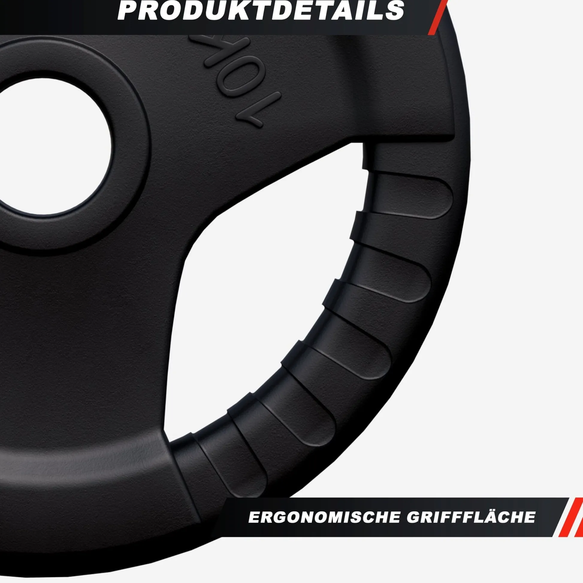 Gorilla Sports Hantelscheibe Gummi Gripper Olympia 1,25 - 25 kg Blau Discount