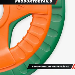 Gorilla Sports Hantelscheibe Gummi Gripper Olympia 1,25 - 25 kg Gelb Hot
