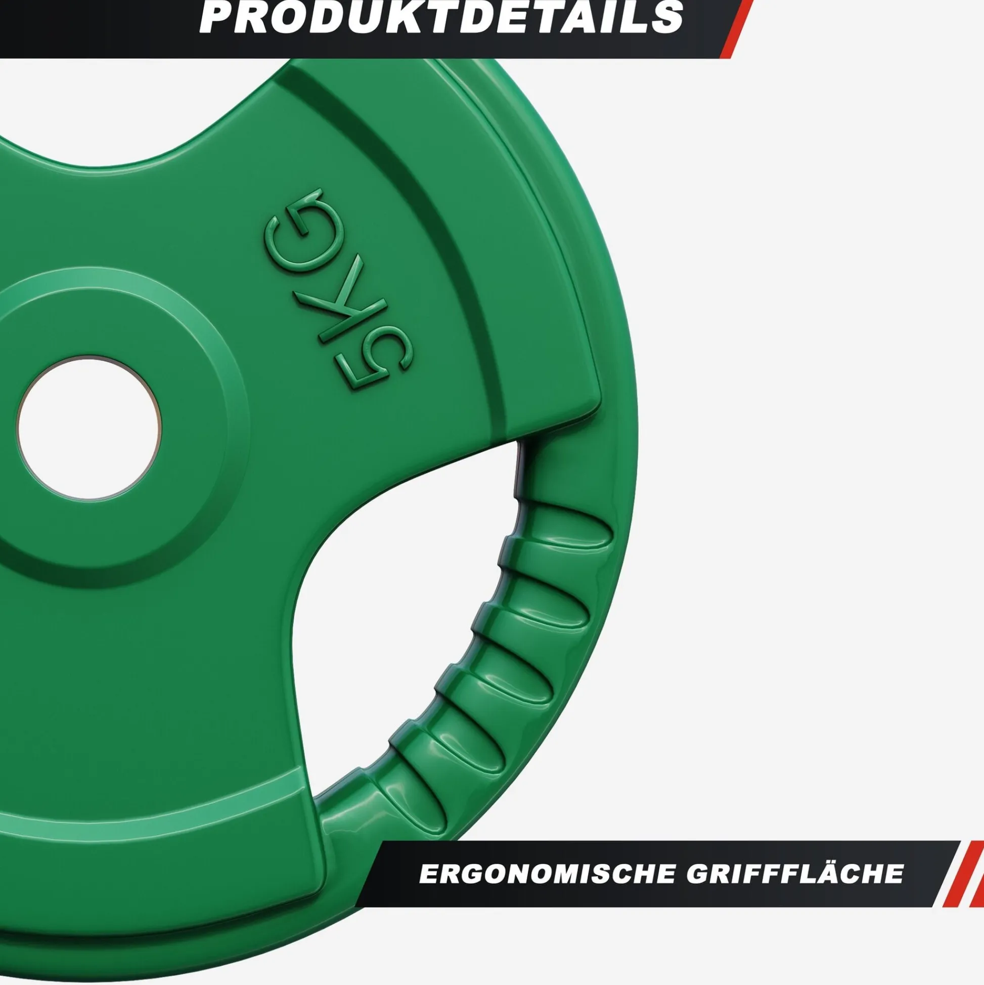 Gorilla Sports Hantelscheibe Gummi Gripper 1,25 - 25 kg Gelb New