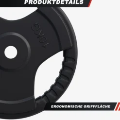 Gorilla Sports Hantelscheibe Gummi Gripper 1,25 - 25 kg Grün Hot