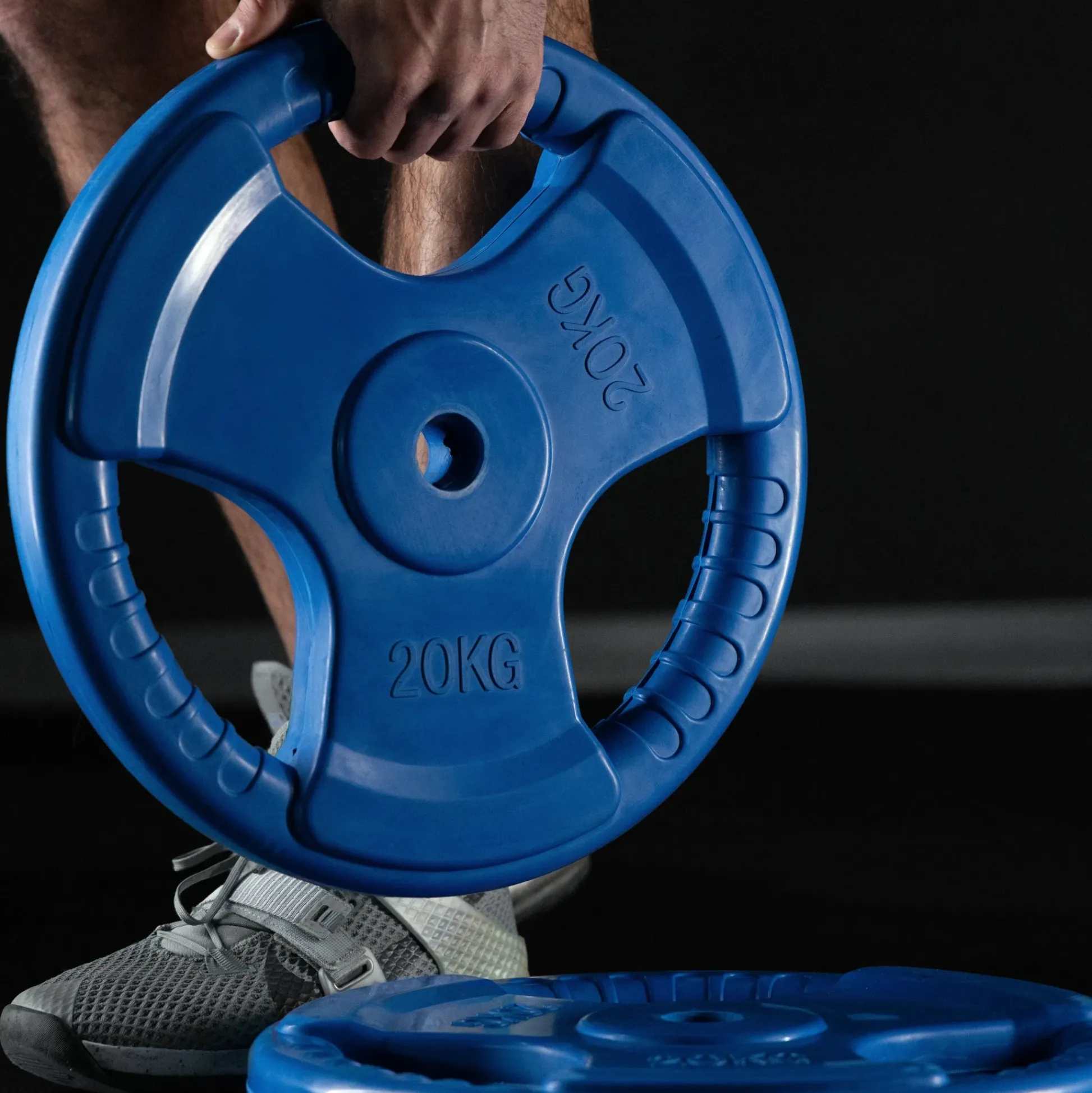 Gorilla Sports Hantelscheibe Gummi Gripper 1,25 - 25 kg Rot Sale