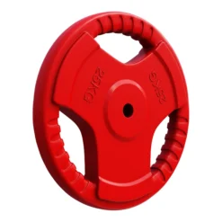 Gorilla Sports Hantelscheibe Gummi Gripper 1,25 - 25 kg Rot Sale