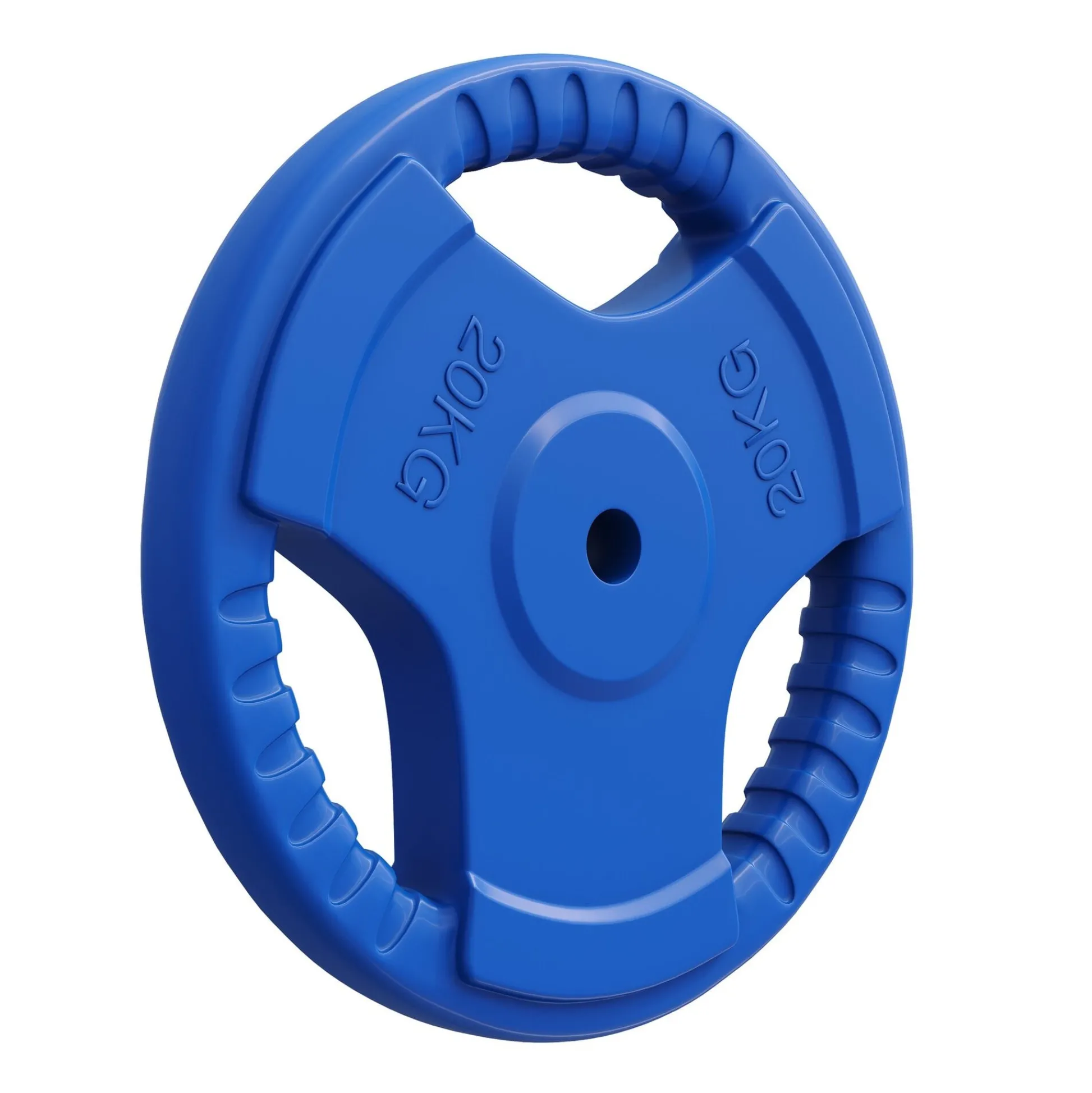 Gorilla Sports Hantelscheibe Gummi Gripper 1,25 - 25 kg Blau Best
