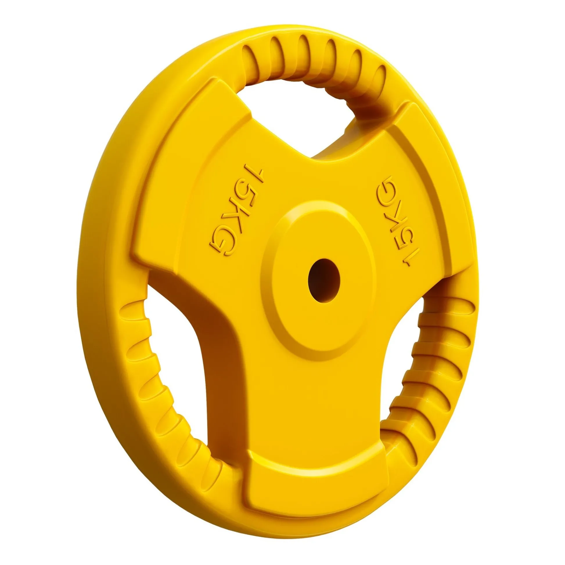 Gorilla Sports Hantelscheibe Gummi Gripper 1,25 - 25 kg Gelb Discount