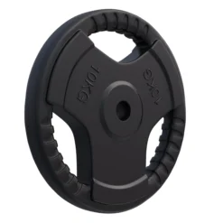 Gorilla Sports Hantelscheibe Gummi Gripper 1,25 - 25 kg Schwarz Clearance