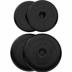 Gorilla Sports Hantelscheibe Gummi 0,5 - 25 kg Schwarz Sale