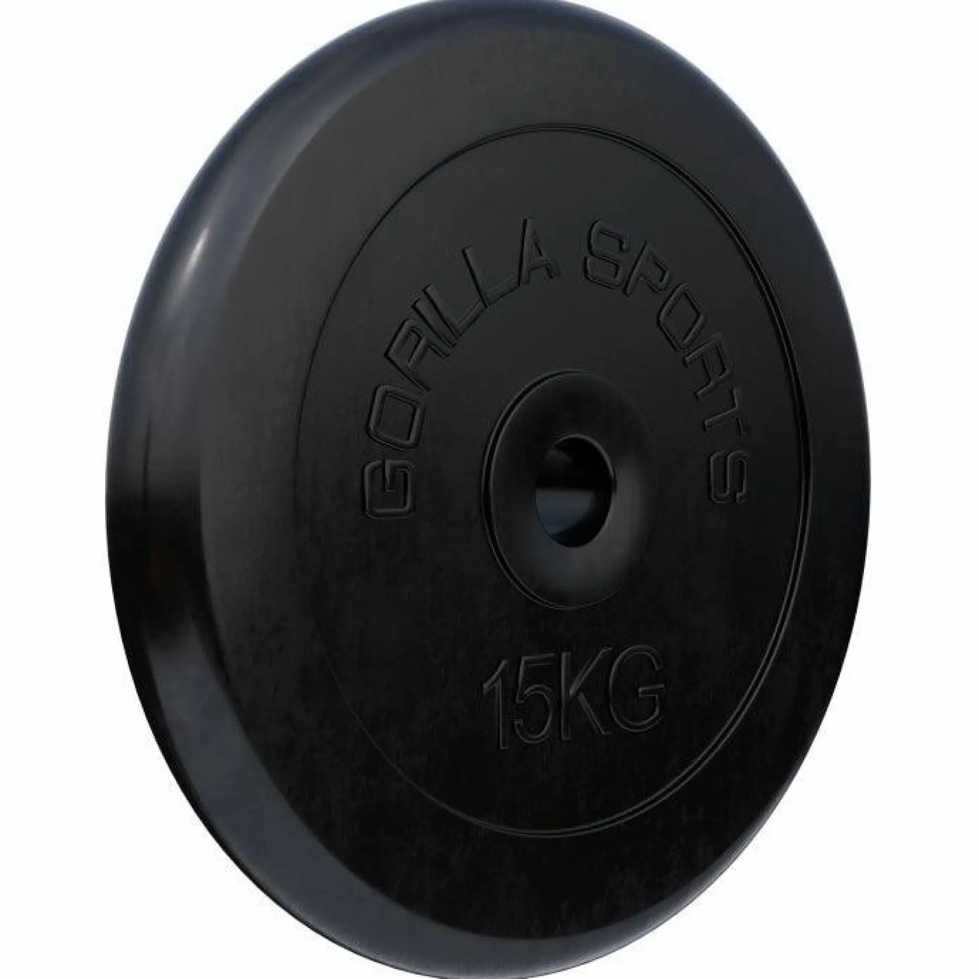 Gorilla Sports Hantelscheibe Gummi 0,5 - 25 kg Schwarz New