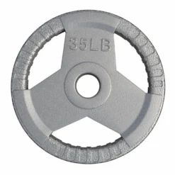 Gorilla Sports Hantelscheibe Gusseisen Gripper - 2,5-45 lb (1,1-20,4 kg), 2