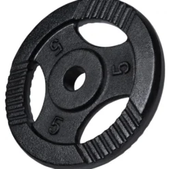 Gorilla Sports Hantelscheibe Gusseisen Gripper 0,5 - 20 kg Schwarz