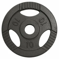 Gorilla Sports Hantelscheibe Gusseisen Gripper 0,5 - 20 kg Schwarz Best