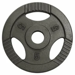 Gorilla Sports Hantelscheibe Gusseisen Gripper 0,5 - 20 kg Schwarz Outlet