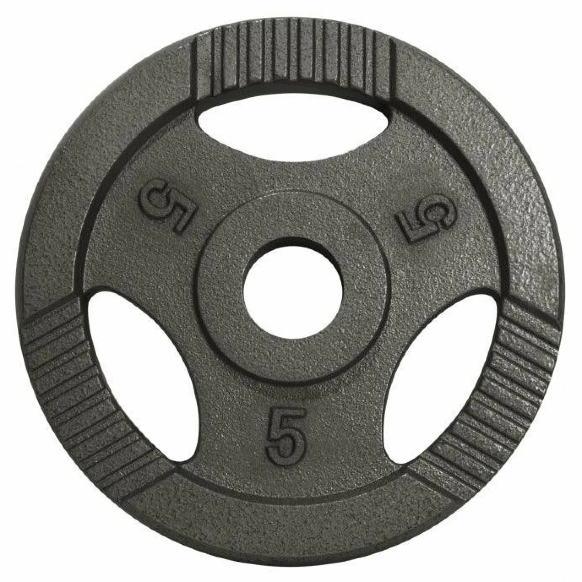Gorilla Sports Hantelscheibe Gusseisen Gripper 0,5 - 20 kg Schwarz Outlet