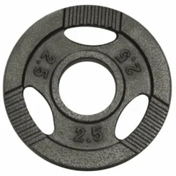 Gorilla Sports Hantelscheibe Gusseisen Gripper 0,5 - 20 kg Schwarz Hot