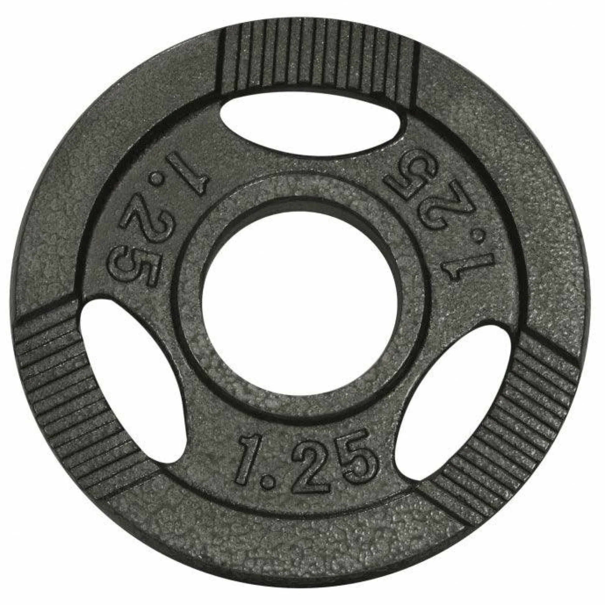 Gorilla Sports Hantelscheibe Gusseisen Gripper 0,5 - 20 kg Schwarz Best
