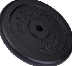 ScSports Hantelscheibe Gusseisen 20 - 120 kg Schwarz Best
