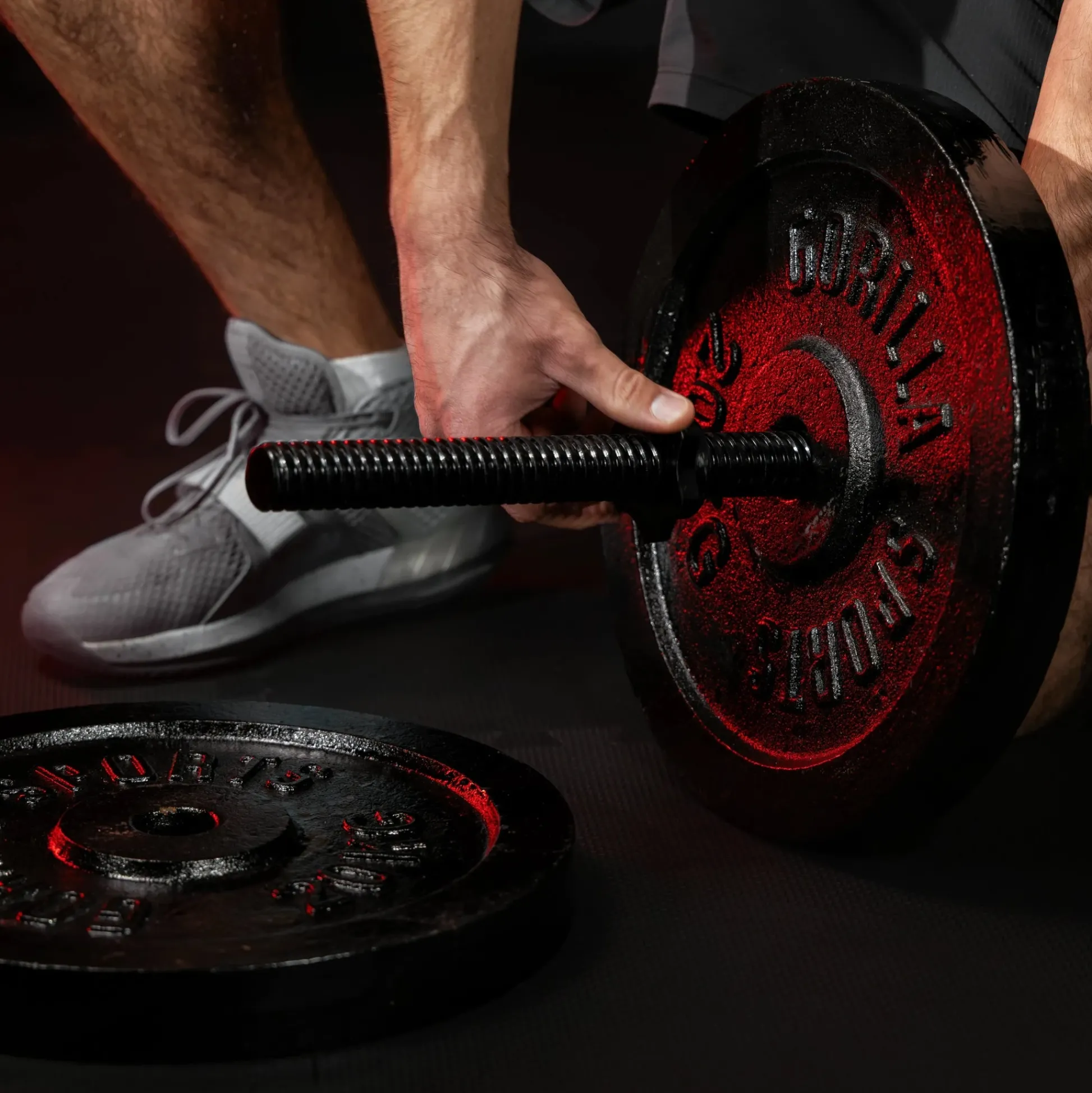 Gorilla Sports Hantelscheibe Gusseisen 0,5 - 30 kg Silber Outlet
