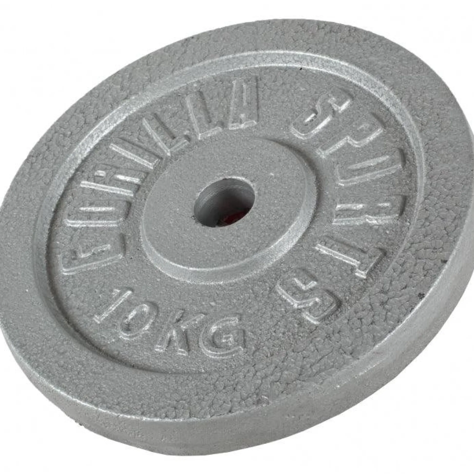 Gorilla Sports Hantelscheibe Gusseisen 0,5 - 30 kg Silber Sale