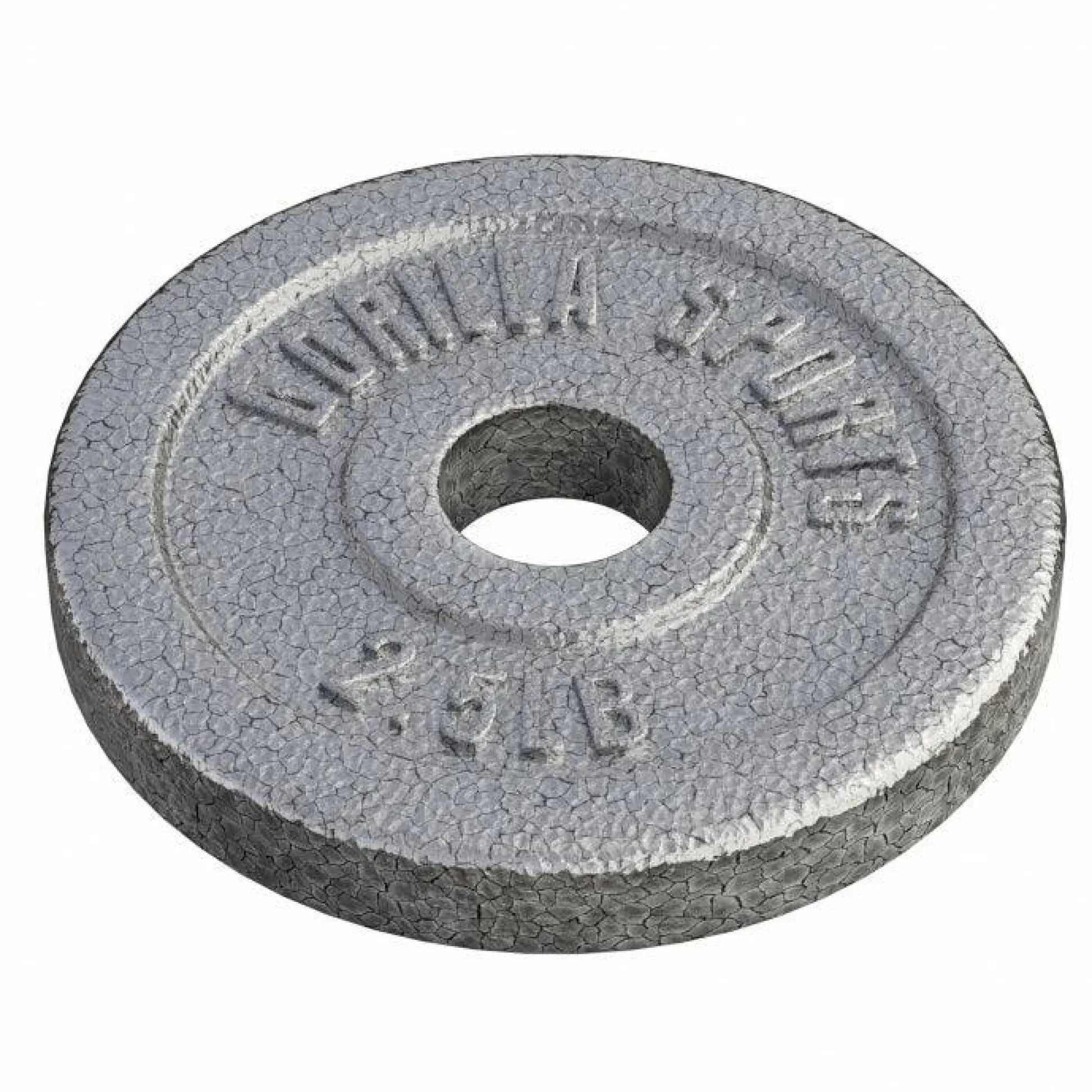 Gorilla Sports Hantelscheibe Guss - 2,5 - 55 Pfund (1,1 - 24,9 kg), Ø 1" (2,5 cm), Gusseisen Silber Online