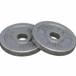 Gorilla Sports Hantelscheibe Guss - 2,5 - 55 Pfund (1,1 - 24,9 kg), Ø 1
