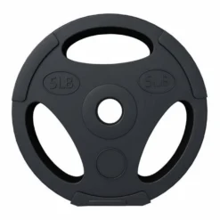 Gorilla Sports Hantelscheibe Kunststoff Gripper - Ø 1"/25 mm, Kunststoff, mit Zement gefüllt, Einzelgewichte 2,5 - 35 Pfund Schwarz Online