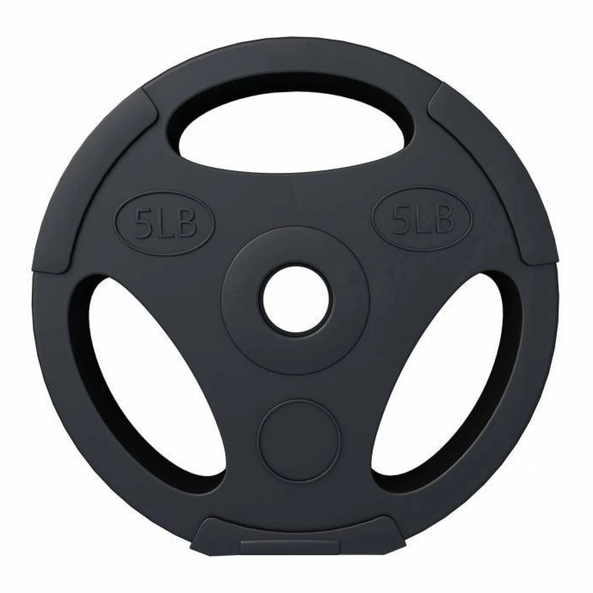 Gorilla Sports Hantelscheibe Kunststoff Gripper - Ø 1"/25 mm, Kunststoff, mit Zement gefüllt, Einzelgewichte 2,5 - 35 Pfund Schwarz Online