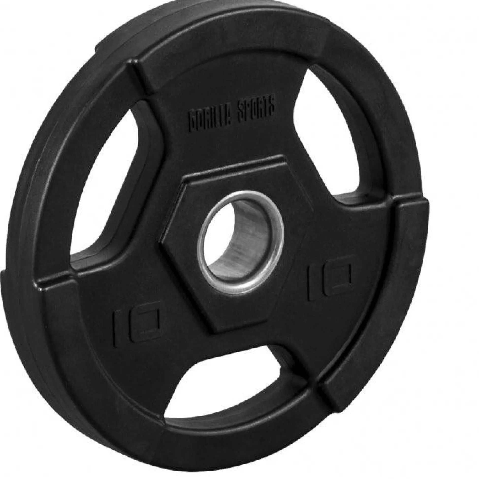 Gorilla Sports Hantelscheibe Kunststoff Gripper Olympia PRO 1,25 - 25 kg Schwarz Online
