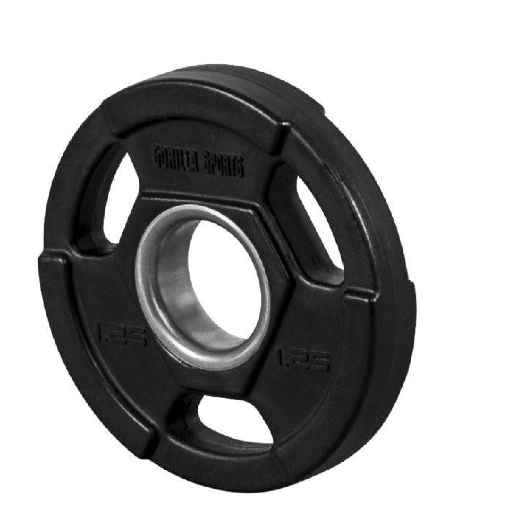 Gorilla Sports Hantelscheibe Kunststoff Gripper Olympia PRO 1,25 - 25 kg Schwarz New