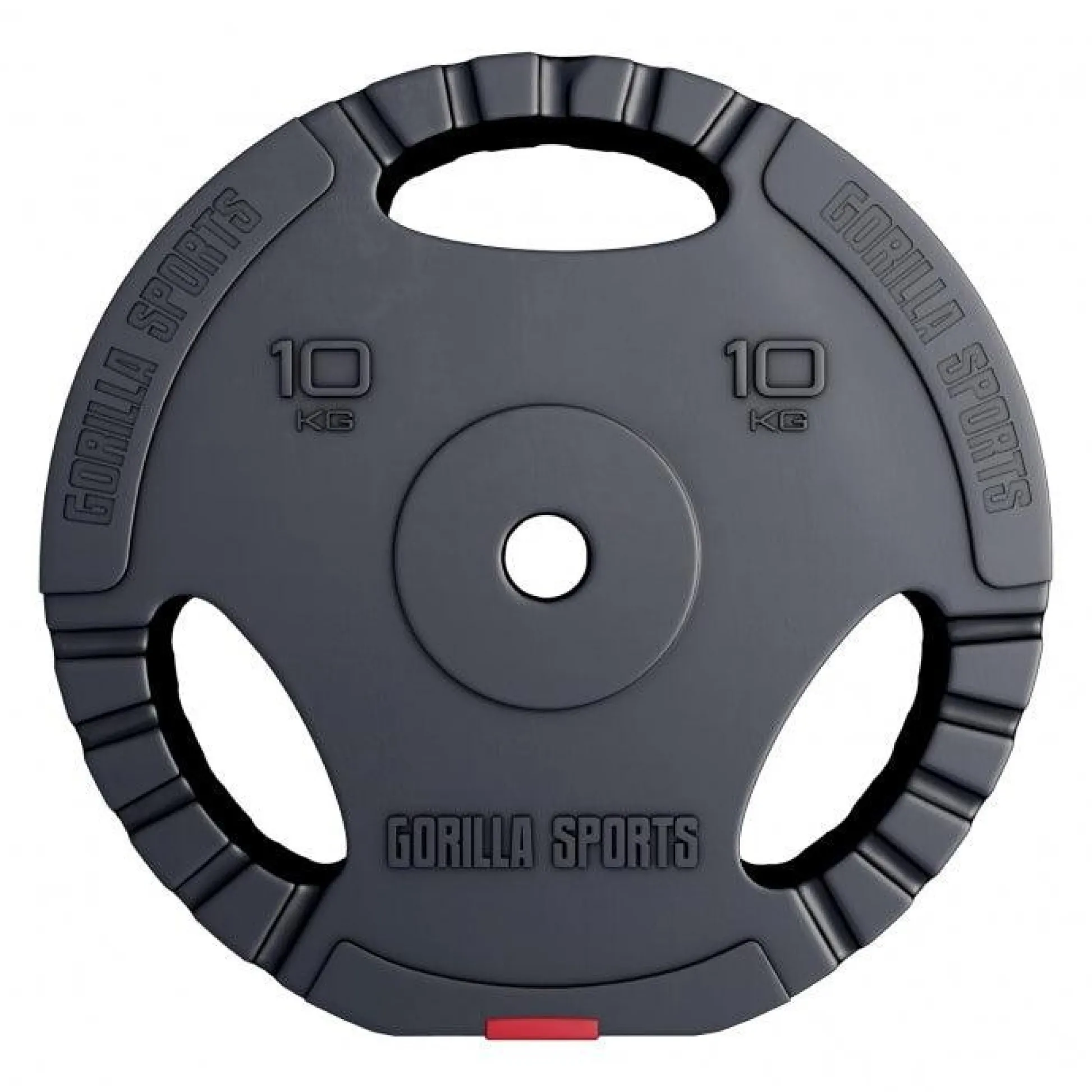 Gorilla Sports Hantelscheibe Kunststoff Gripper 1,25 - 15 kg Schwarz Clearance