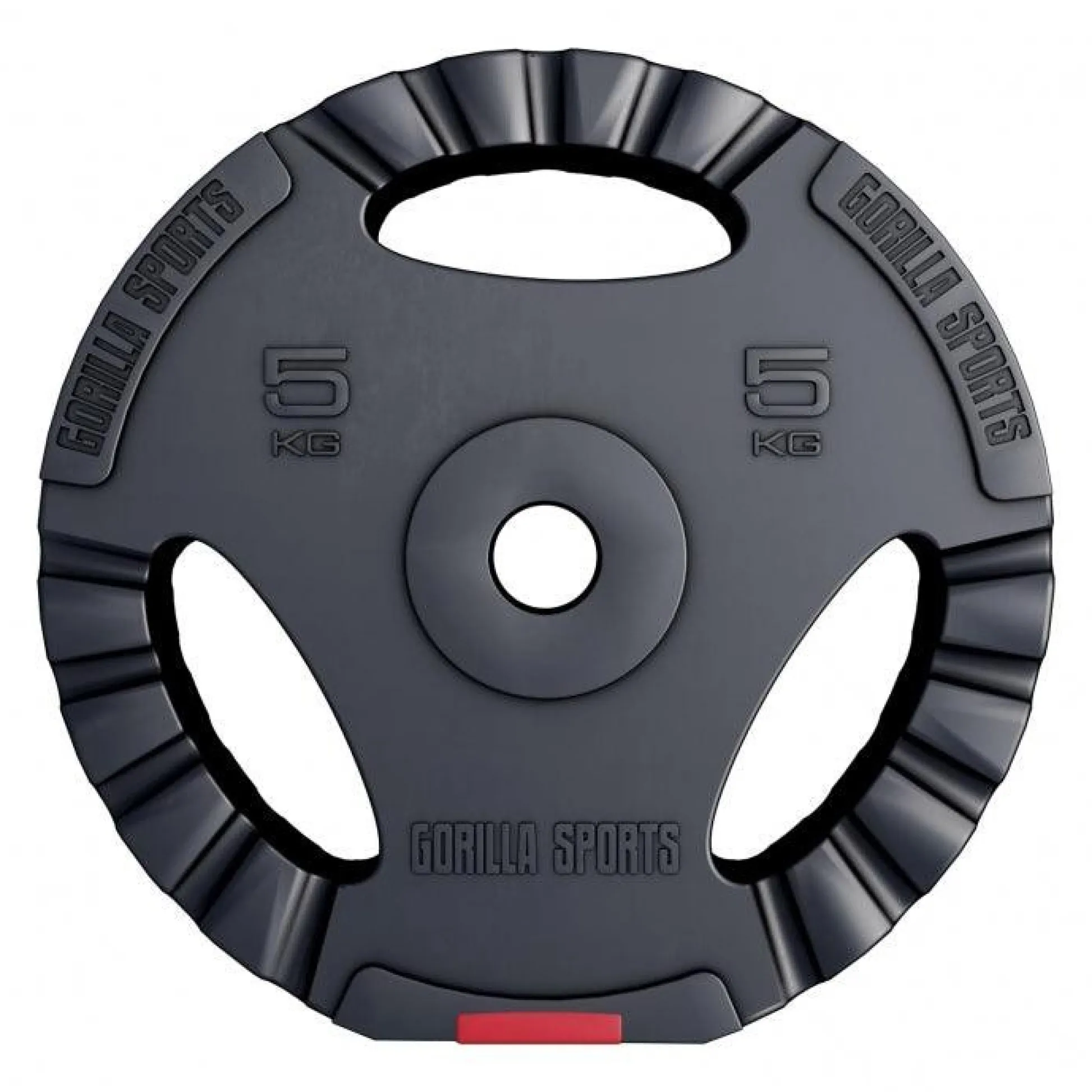 Gorilla Sports Hantelscheibe Kunststoff Gripper 1,25 - 15 kg Schwarz Best