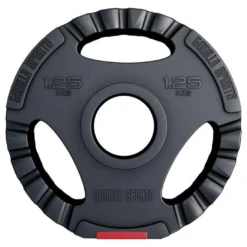 Gorilla Sports Hantelscheibe Kunststoff Gripper Olympia 1,25 - 15 kg Schwarz / Rot Best