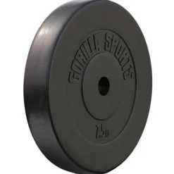 Gorilla Sports Hantelscheibe Kunststoff 1,25 - 15 kg Schwarz Outlet