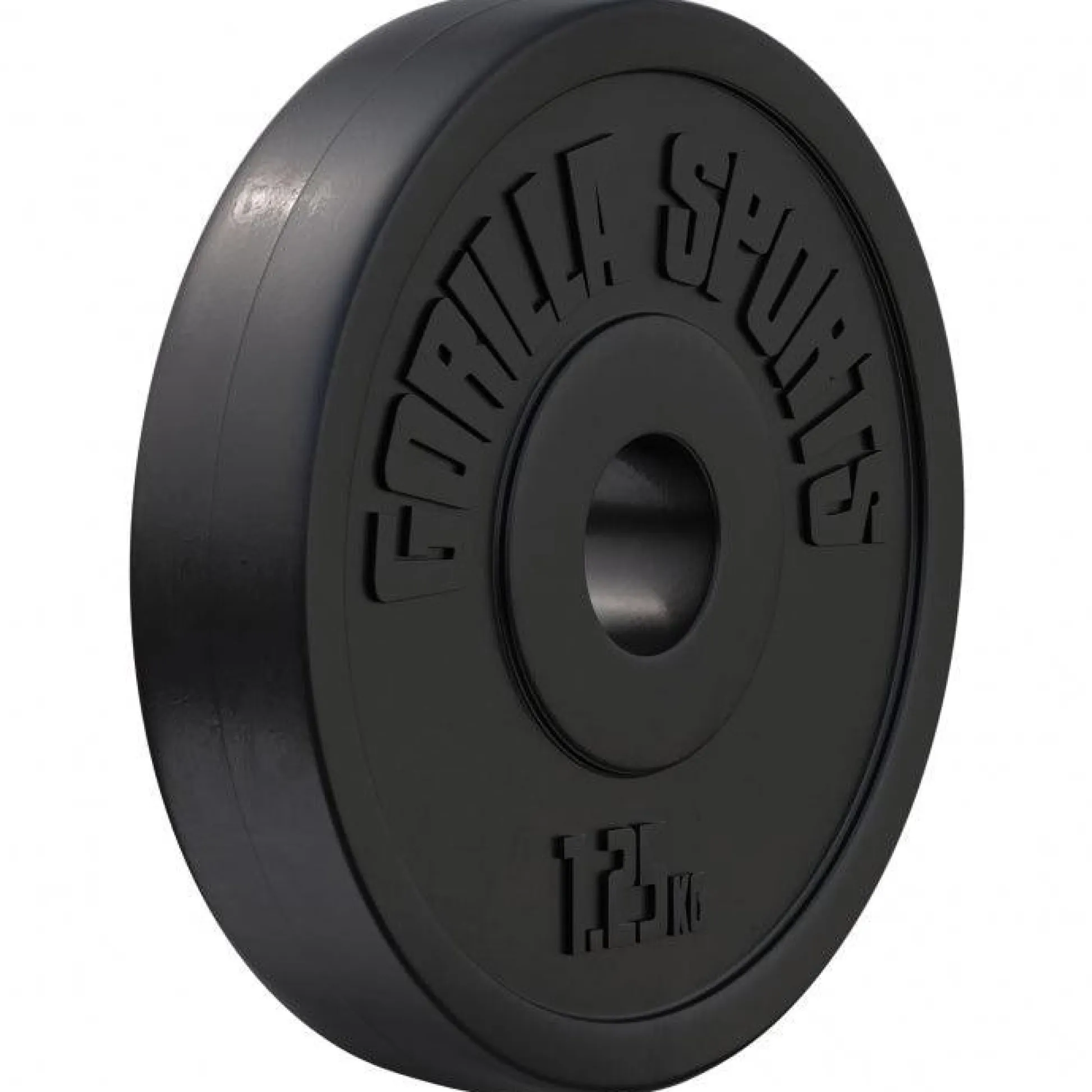Gorilla Sports Hantelscheibe Kunststoff 1,25 - 15 kg Schwarz Sale