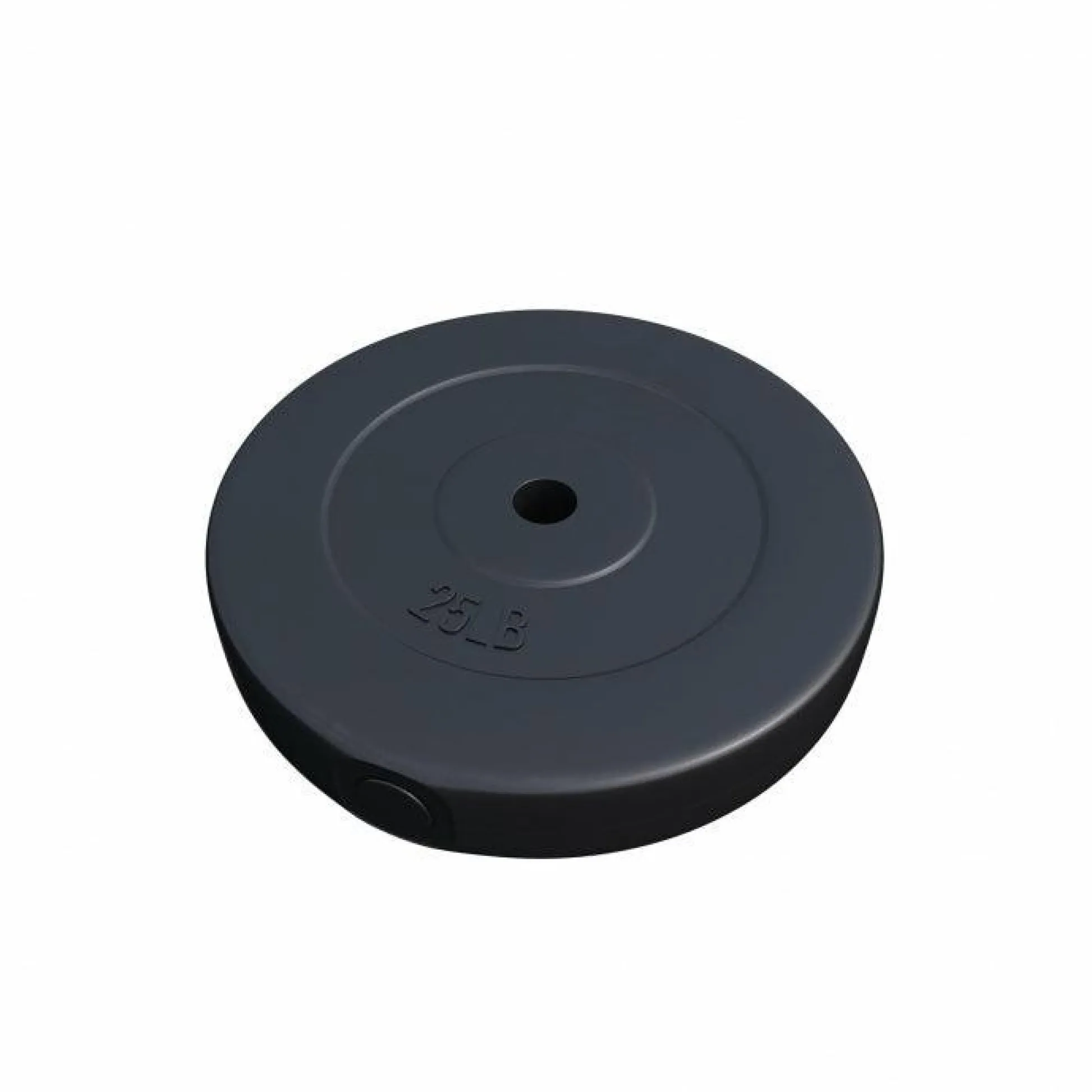 Gorilla Sports Hantelscheibe Kunststoff - 2,5-35 lb (1,1-15,9 kg) Ø 1'' (2,5 cm), Zement, Schwarz Online
