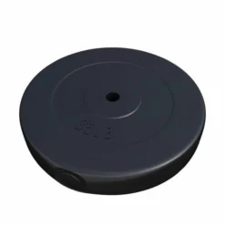 Gorilla Sports Hantelscheibe Kunststoff - 2,5-35 lb (1,1-15,9 kg) Ø 1'' (2,5 cm), Zement, Schwarz Online