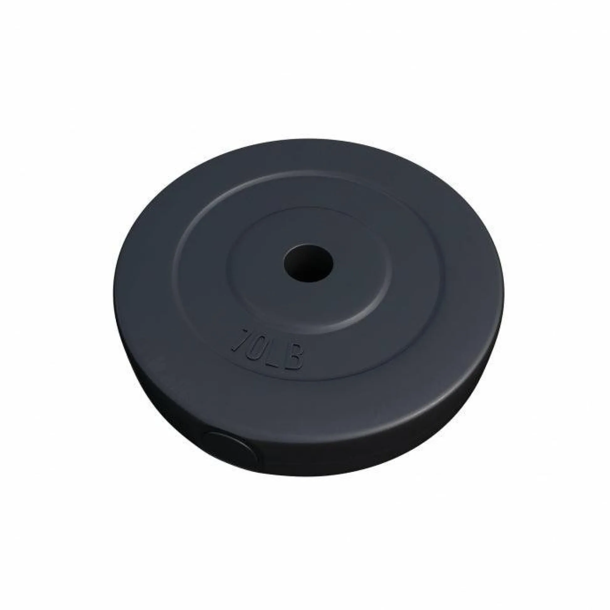 Gorilla Sports Hantelscheibe Kunststoff - 2,5-35 lb (1,1-15,9 kg) Ø 1'' (2,5 cm), Zement, Schwarz Best