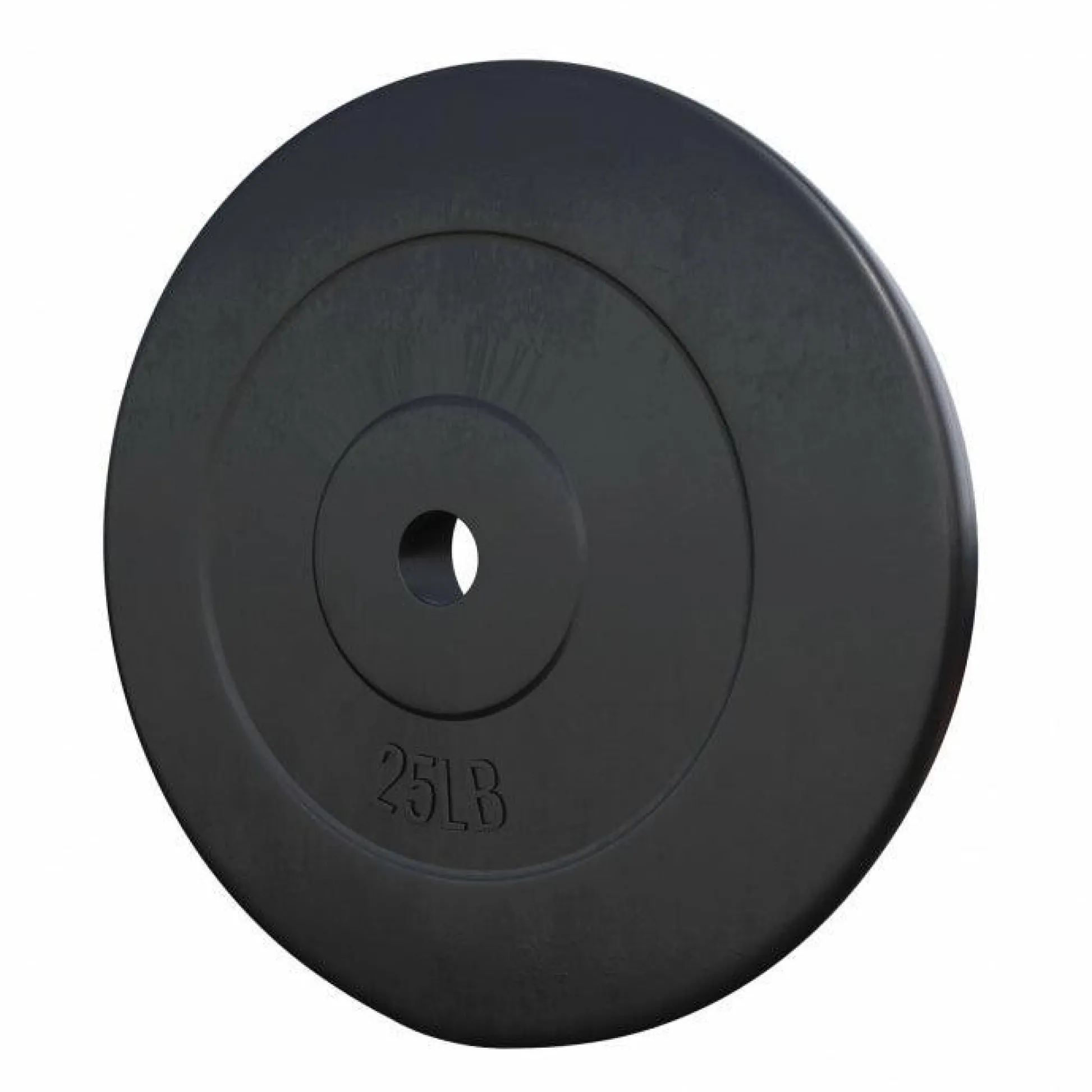 Gorilla Sports Hantelscheibe Kunststoff - 2,5-35 lb (1,1-15,9 kg) Ø 1'' (2,5 cm), Zement, Schwarz Best