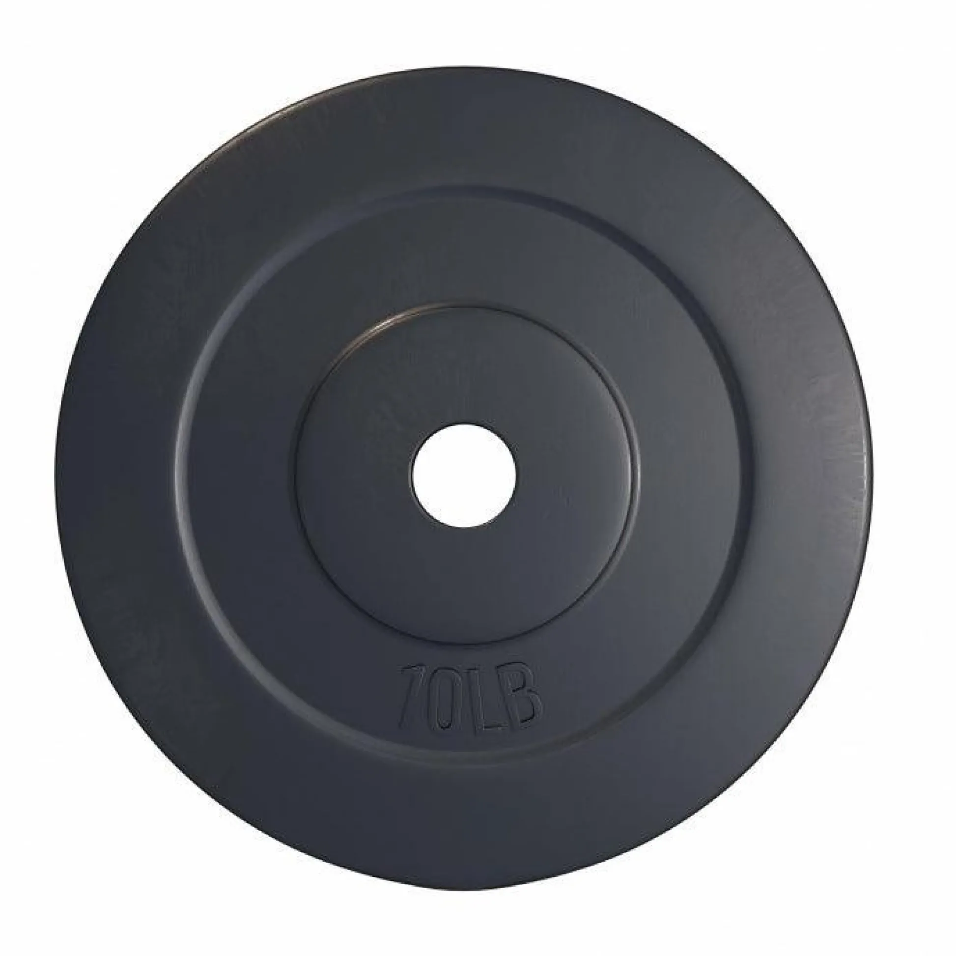 Gorilla Sports Hantelscheibe Kunststoff - 2,5-35 lb (1,1-15,9 kg) Ø 1'' (2,5 cm), Zement, Schwarz Best