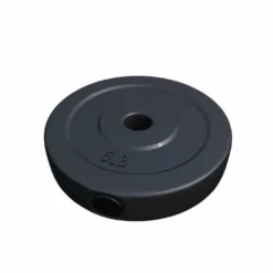Gorilla Sports Hantelscheibe Kunststoff - 2,5-35 lb (1,1-15,9 kg) Ø 1'' (2,5 cm), Zement, Schwarz Online