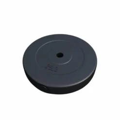 Gorilla Sports Hantelscheibe Kunststoff - 2,5-35 lb (1,1-15,9 kg) Ø 1'' (2,5 cm), Zement, Schwarz Online