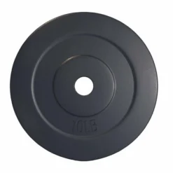 Gorilla Sports Hantelscheibe Kunststoff - 2,5-35 lb (1,1-15,9 kg) Ø 1'' (2,5 cm), Zement, Schwarz
